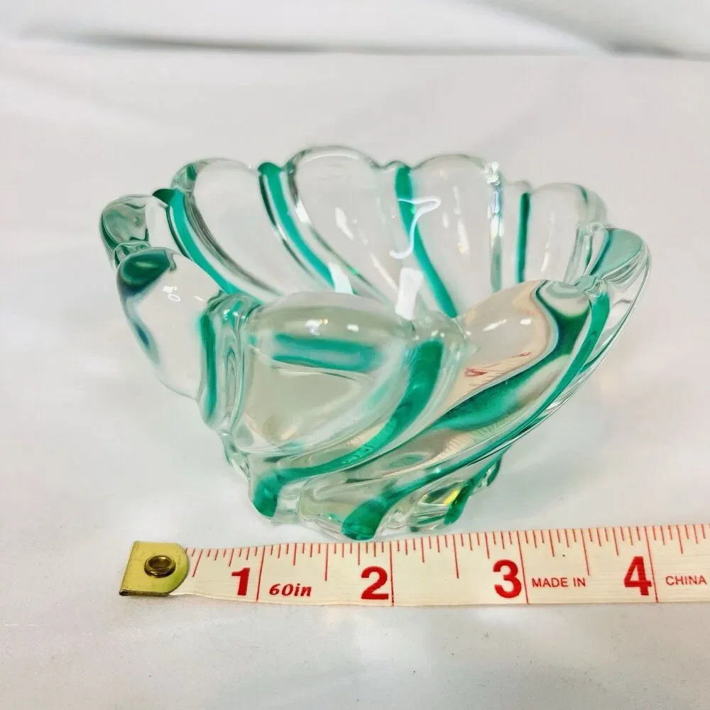 Vintage Mikasa Peppermint Green Glass 3-Piece Set Made in Germany
